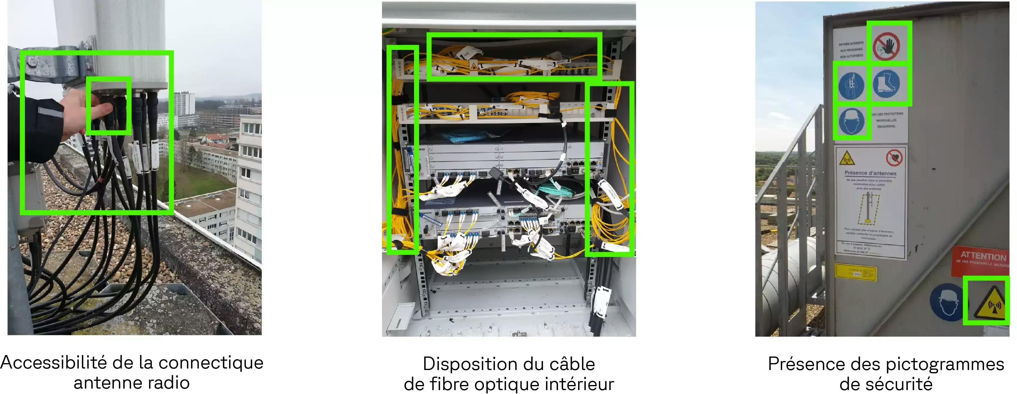 Photos d'équipements sur antennes 5G avec points de contrôle vérifiés par Deepomatic