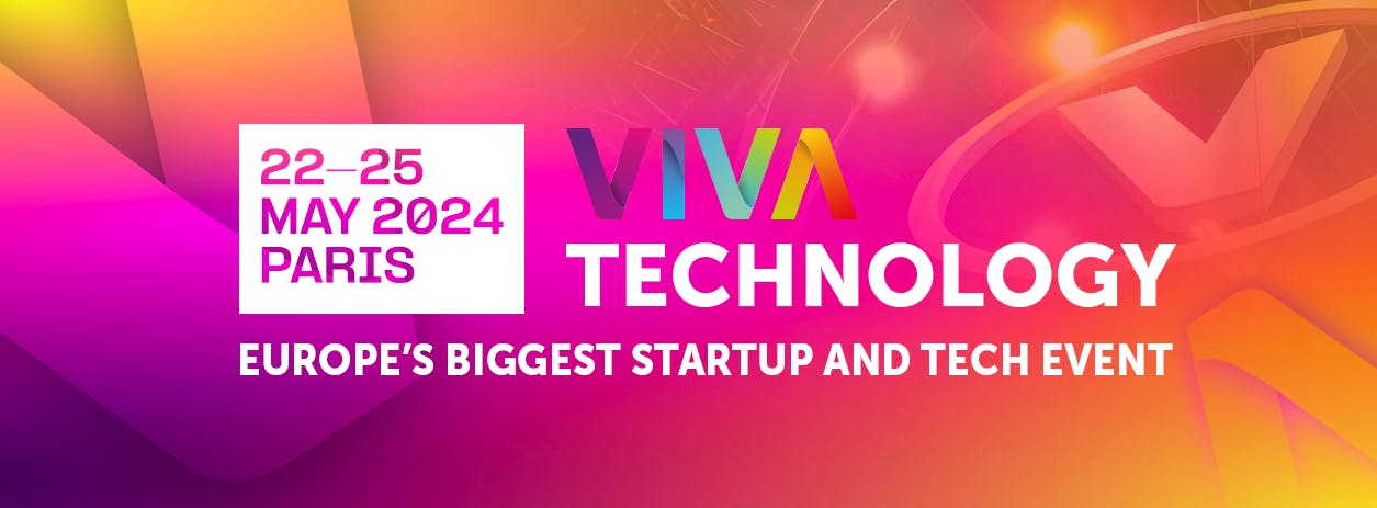Image of the Viva Technology event in colors pink and yellow