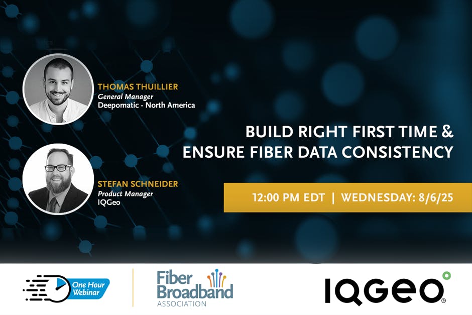 Build right first time and ensure fiber data consistency