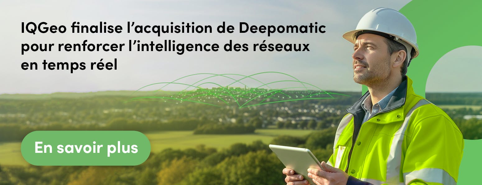 Bannière rachat de Deepomatic par IQGeo