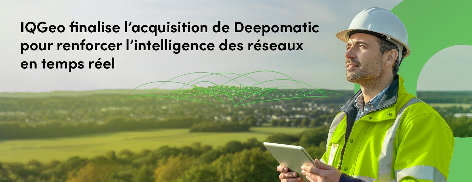 bannière confirmation de rachat de Deepomatic par IQGeo