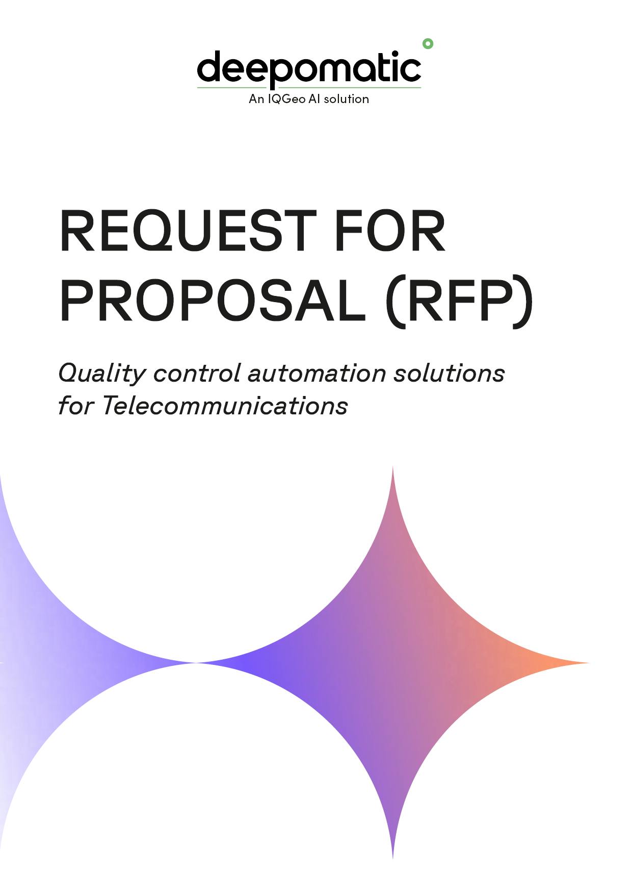 Cover of Deepomatic's RFP Template 