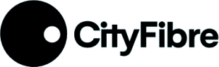 Logo de CItyFibre noir