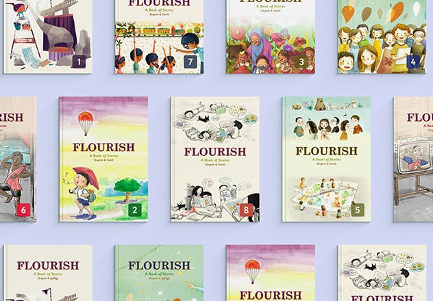 covers of flourish books