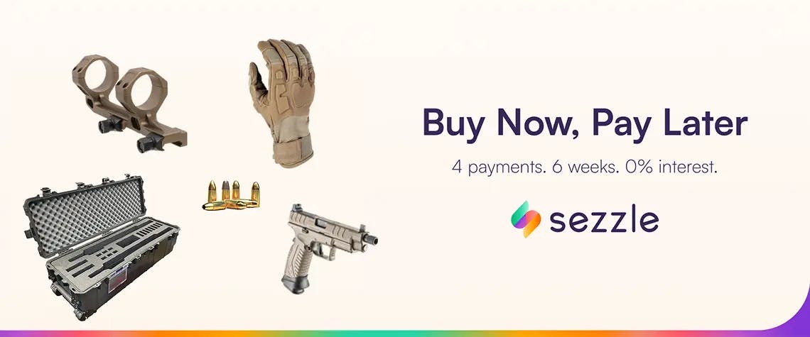 Sezzle Gun Financing in 4 easy payments