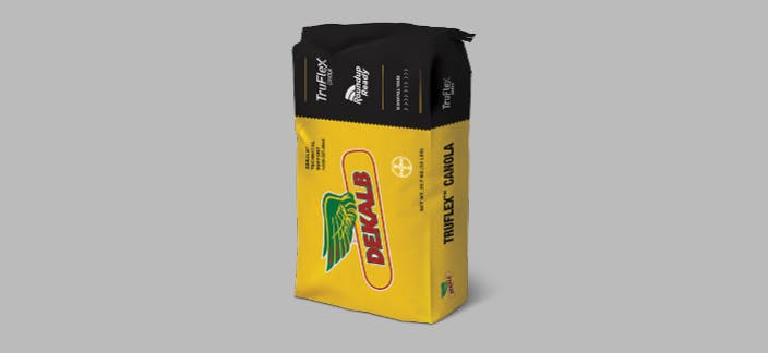 Image of a DEKALB TruFlex Canola with Roundup Ready Technology Yellow Bag