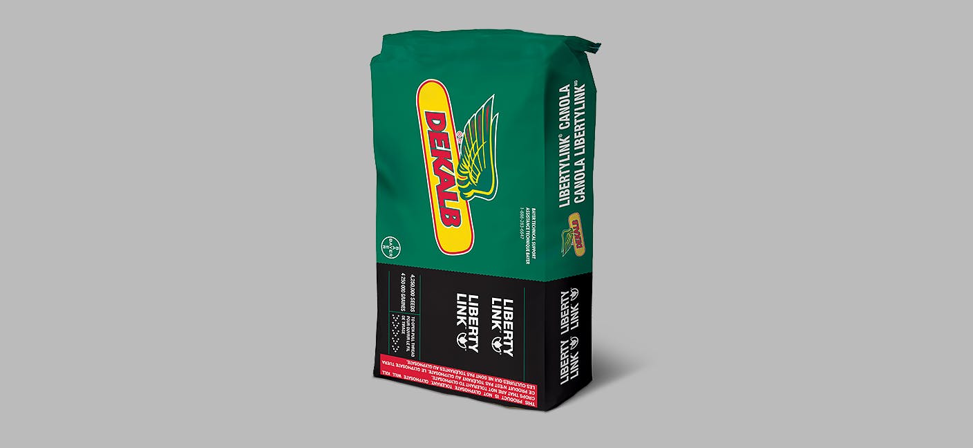 Image of a DEKALB LibertyLink Canola Green Bag