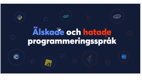 De mest hatade och älskade kodspråken bland svenska programmerare