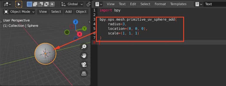 Create 3D objects and animations in Blender with Python API