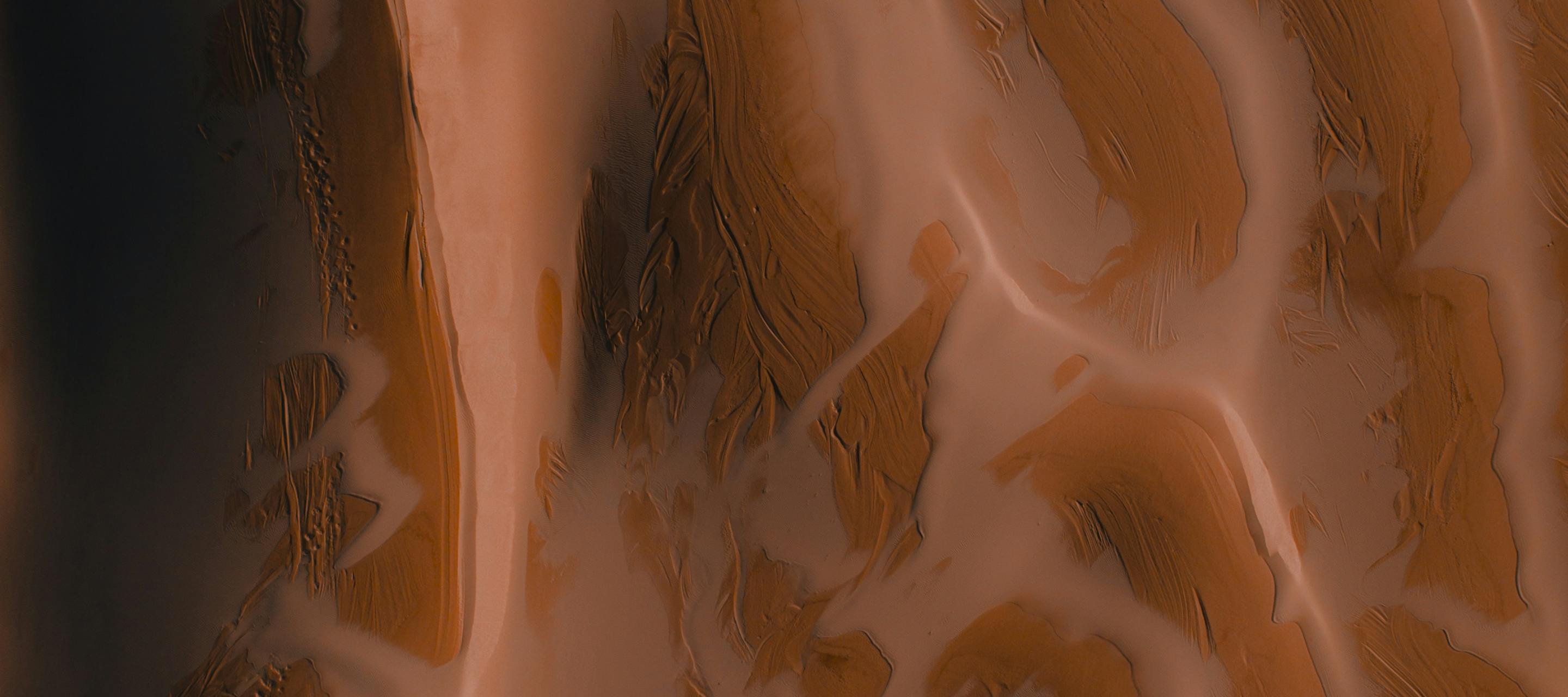 Aerial view of Arid landscape.