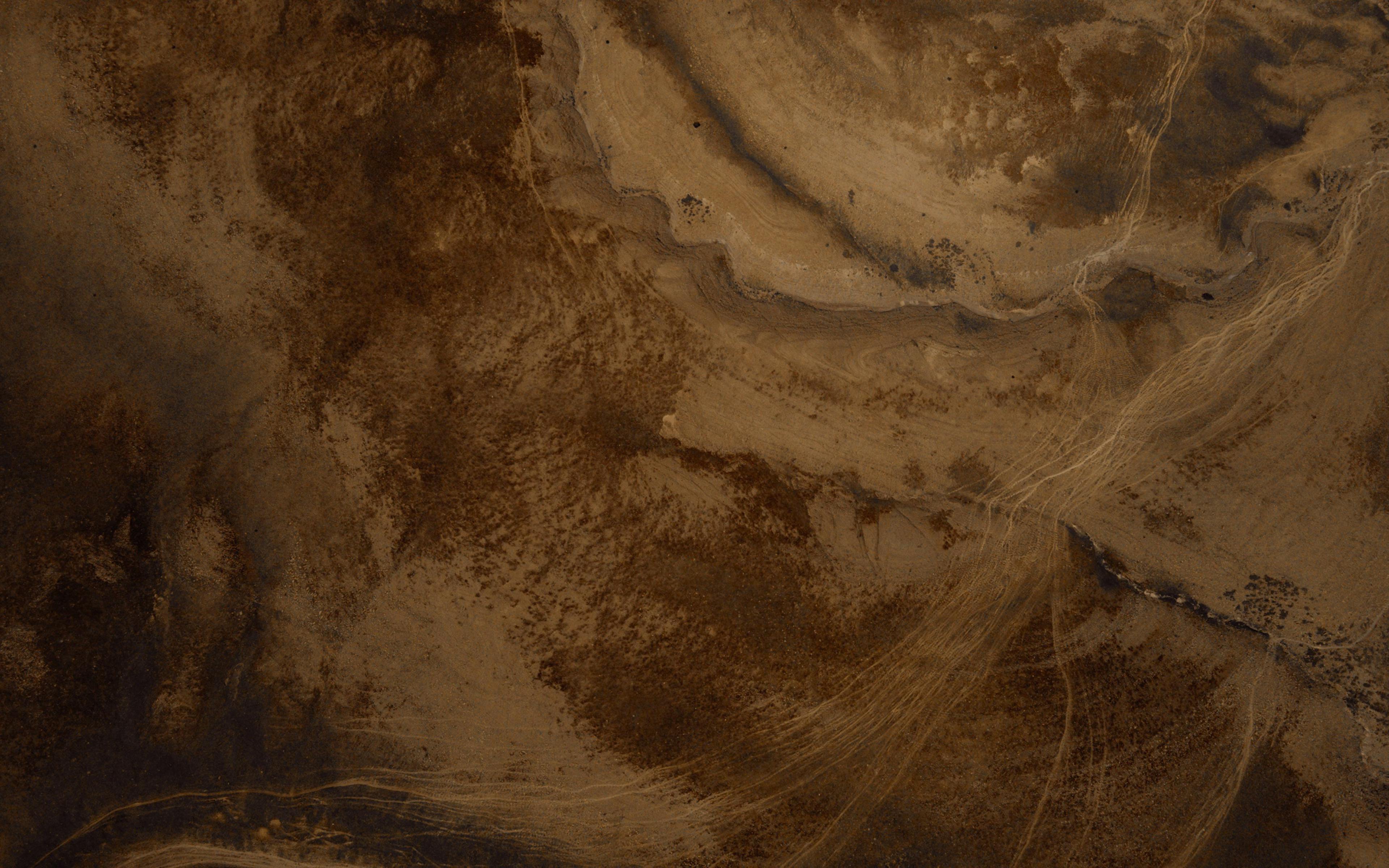 Aerial view of arid landscape.