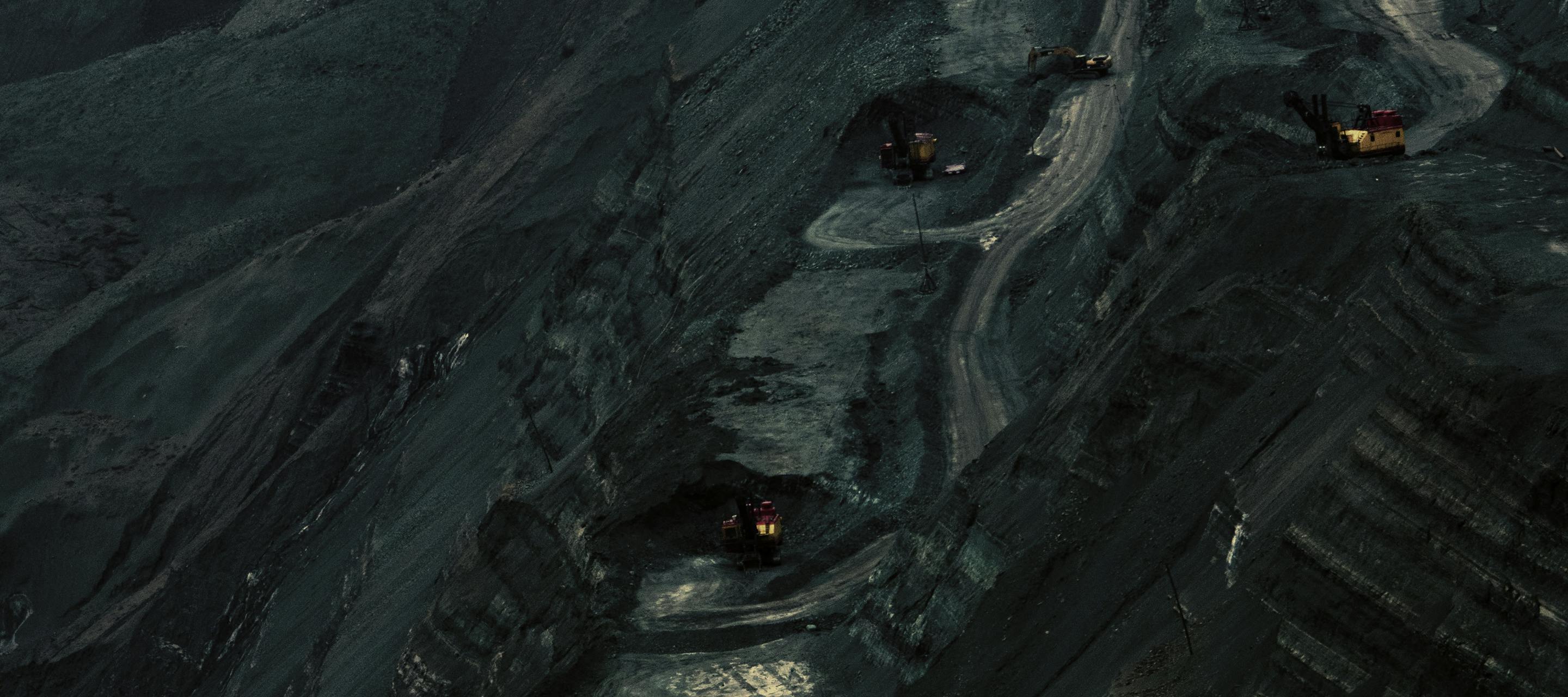 Aerial view of a mine.