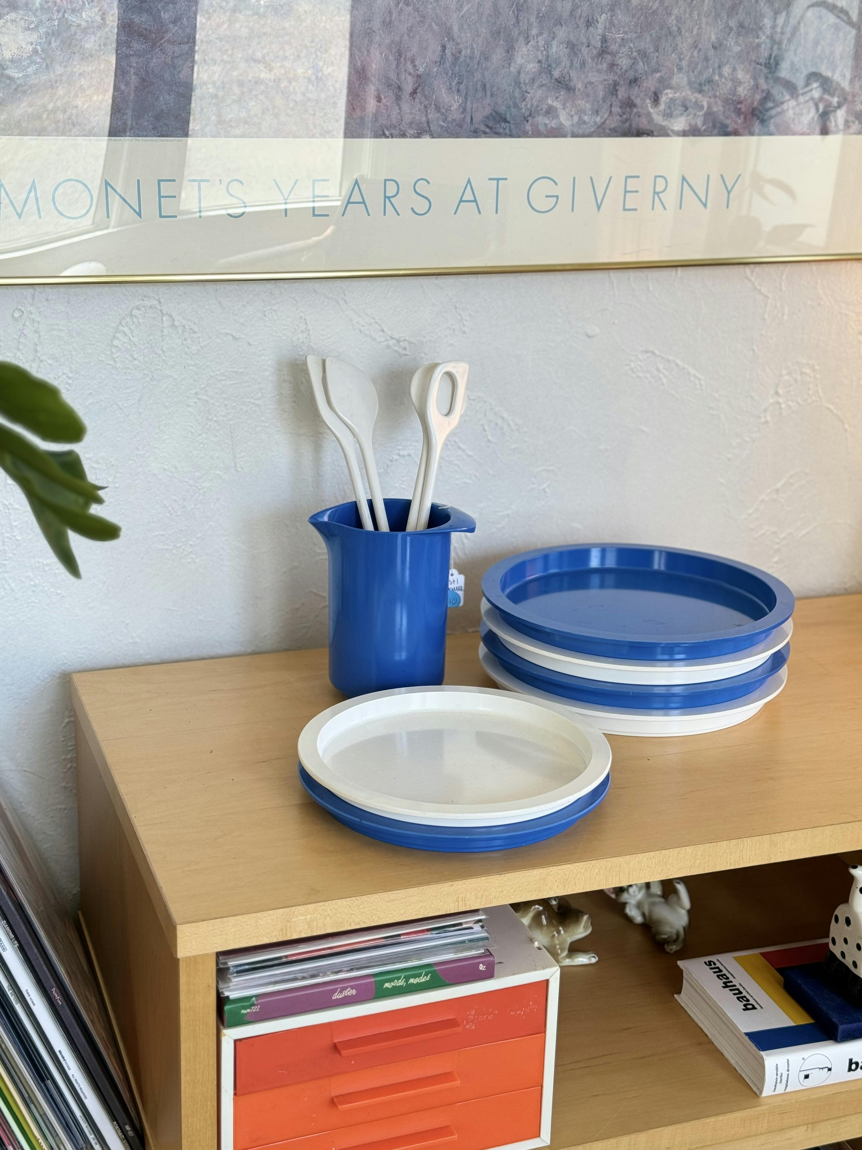 Dansk vintage melamine plate set