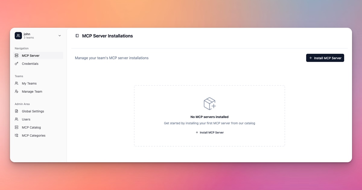 DeployStack Install MCP Server