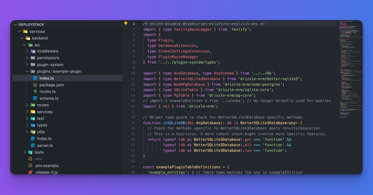 DeployStack Plugin System