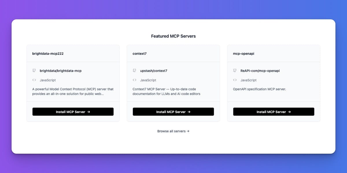Pre-Install MCP Server and Favorites