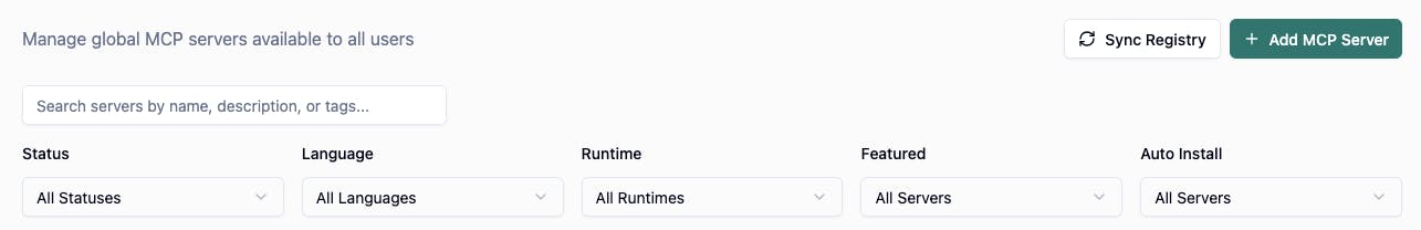 Search Bar MCP Server DeployStack