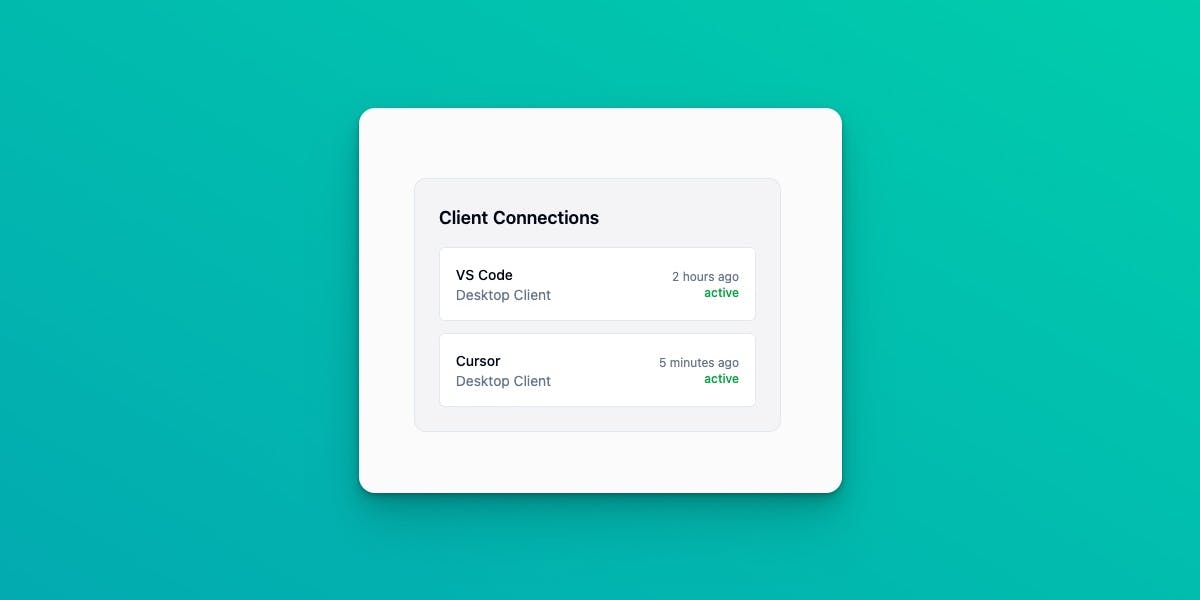 MCP Client Connection List