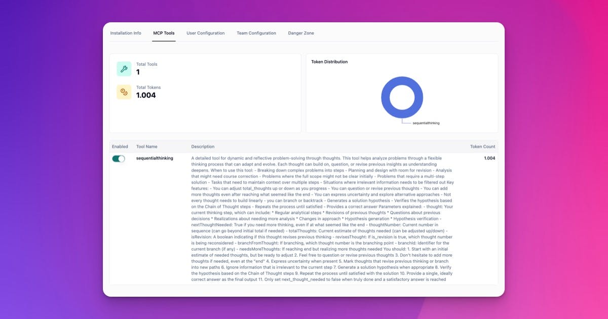 MCP Server: Limits, Usage Tracking, Tool Controls