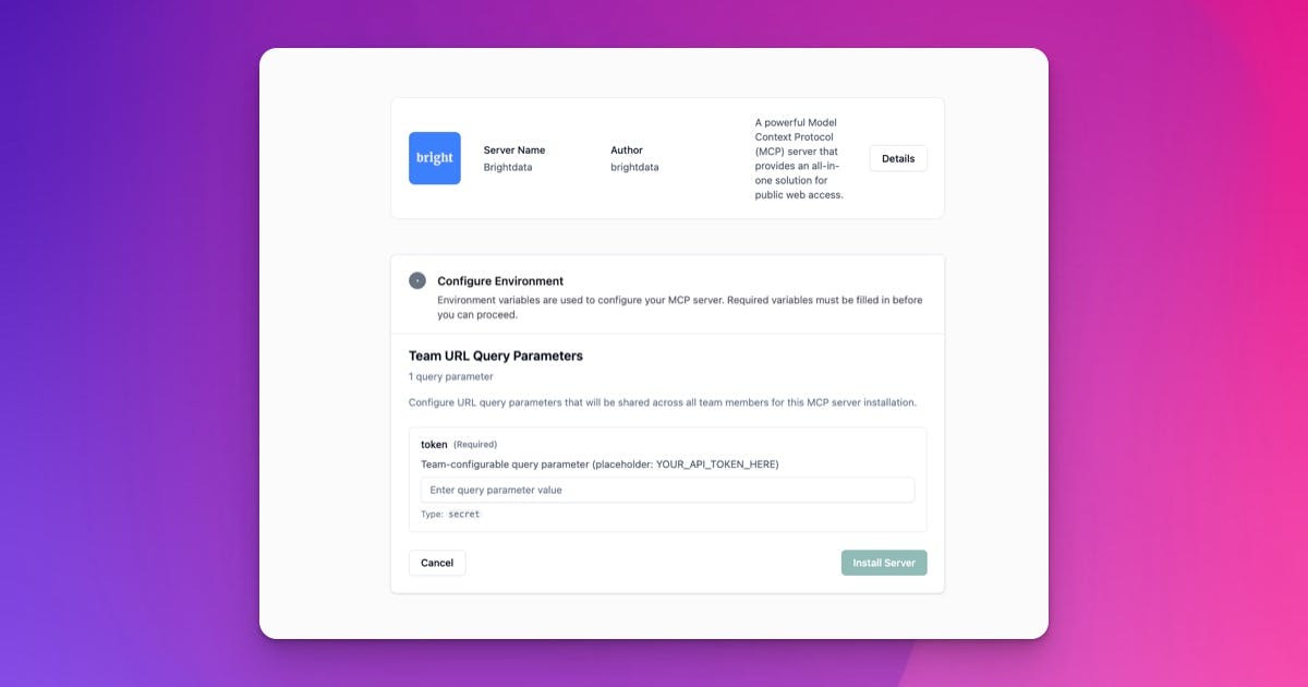 DeployStack User MCP Configuration