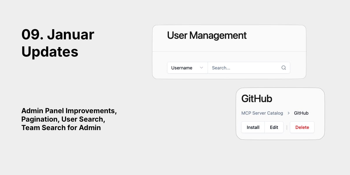 Updates on MCP Managed Platform