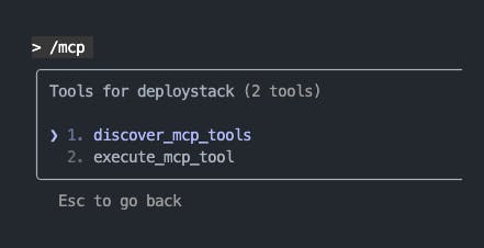 DeployStack MCP Tools