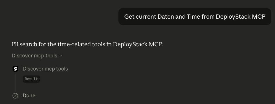 DeployStack Use MCP Remote Server from Claude Web
