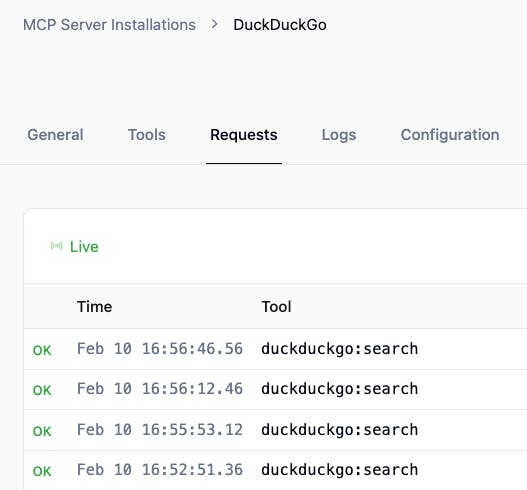 MCP Request for STDIO MCP server running on remote host