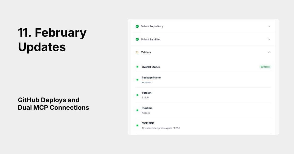 GitHub Deploys and Dual MCP Connections
