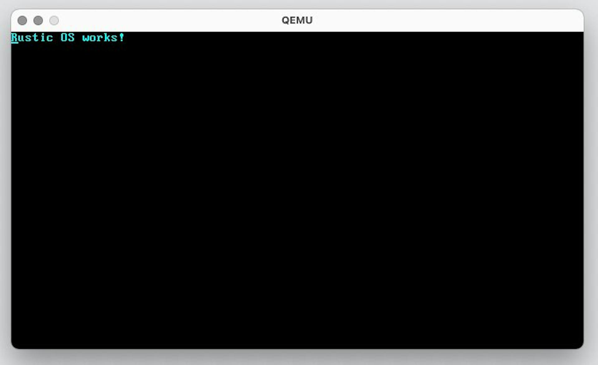 Rustic OS operating system