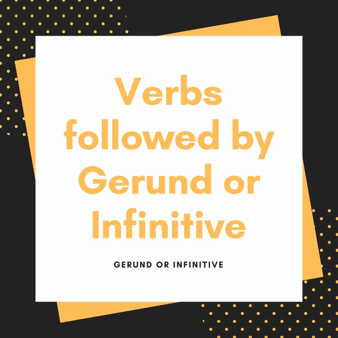 Aula #15 - Intermediário - Verbs followed by Gerund or Infinitive ...