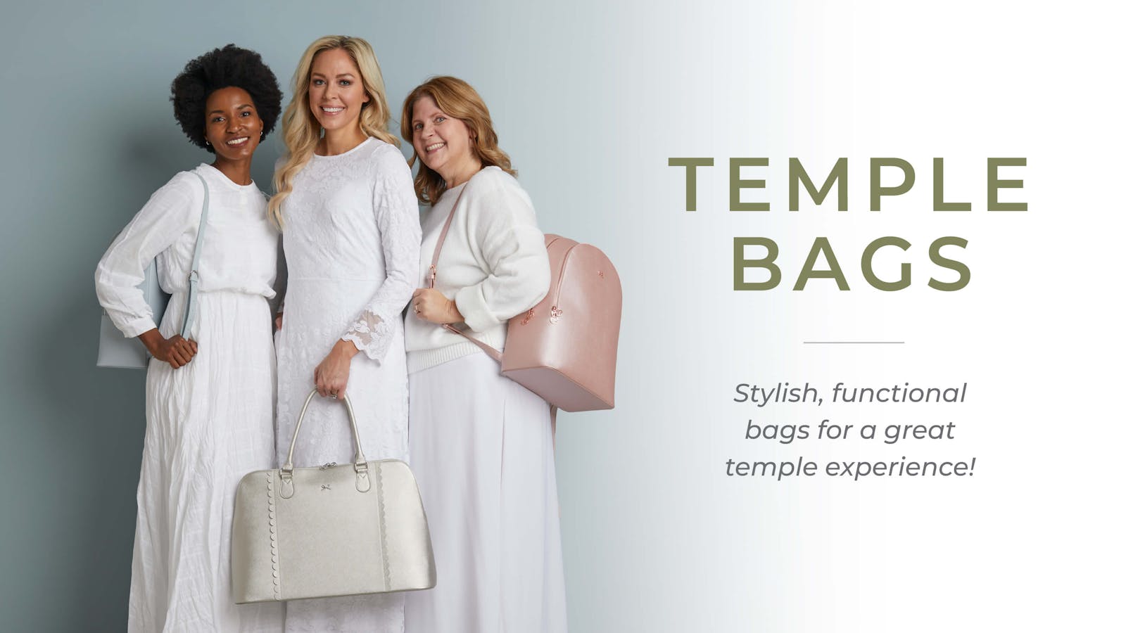 Women's Temple Bag - Gray in LDS Temple Bags on