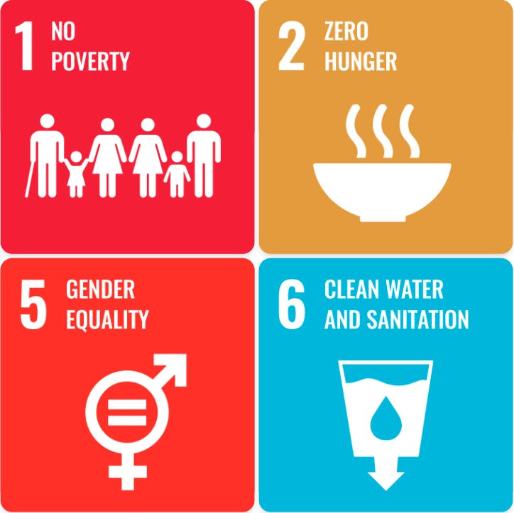 SDGs 1 to 6