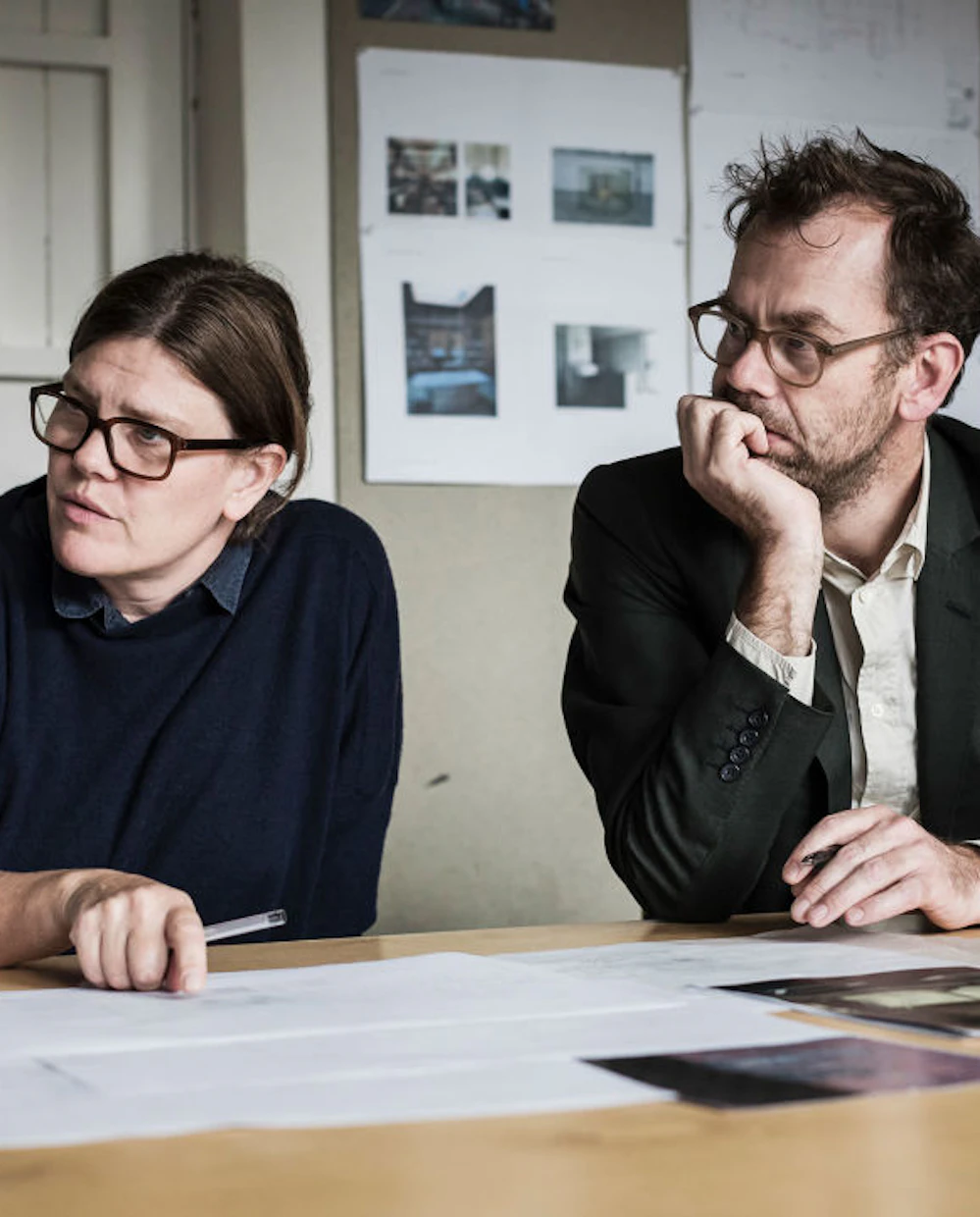 Image of the 6A Architects team at a meeting
