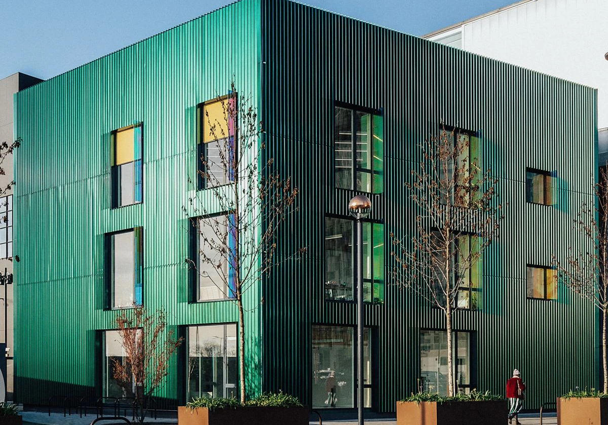 Image of a green building