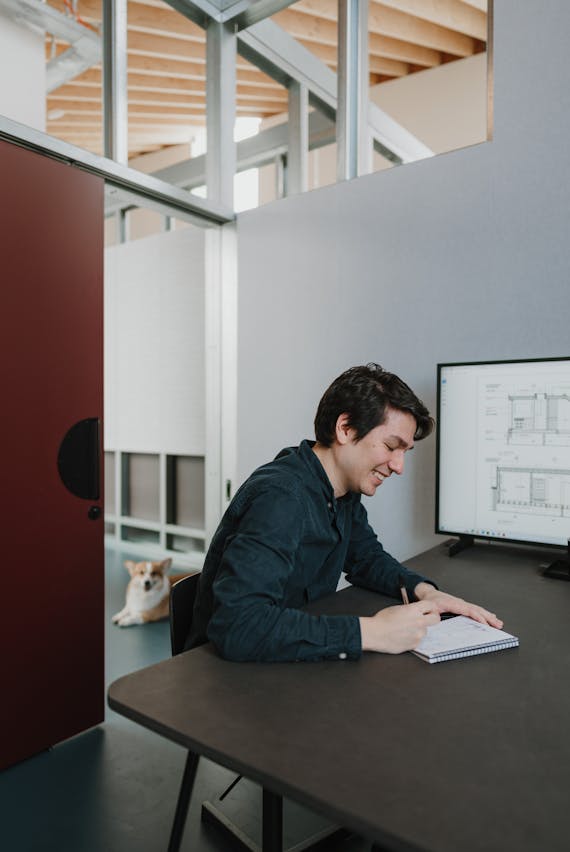 Person working from Design District
