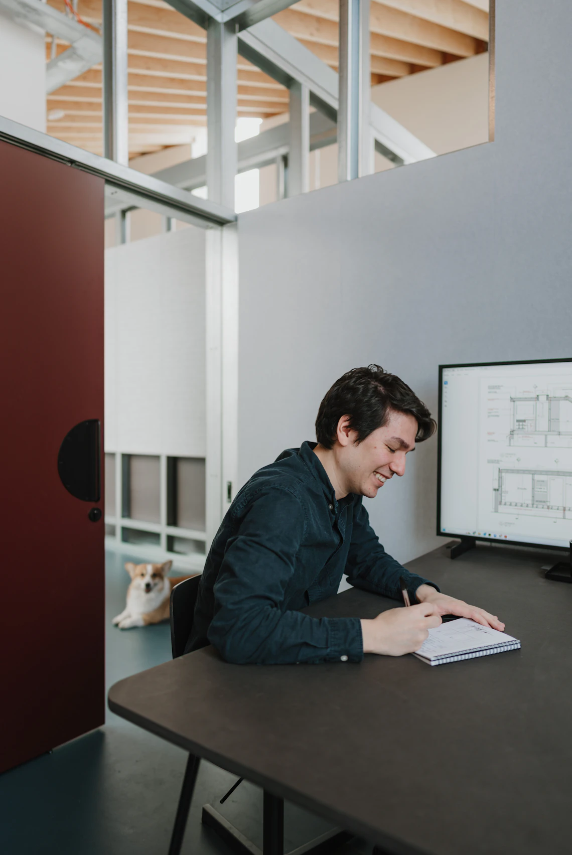 Person working from Design District