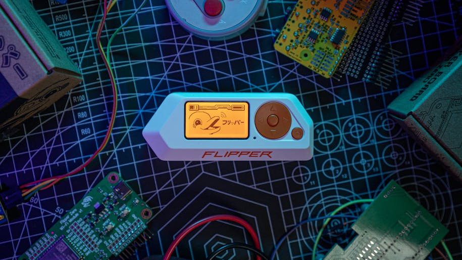 Flipper device in use