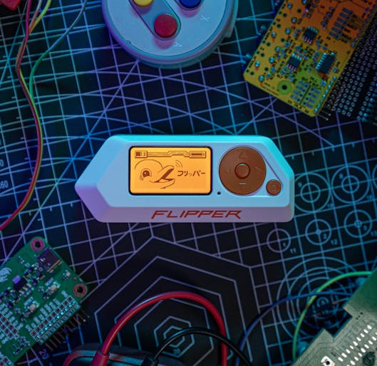 Flipper device in use