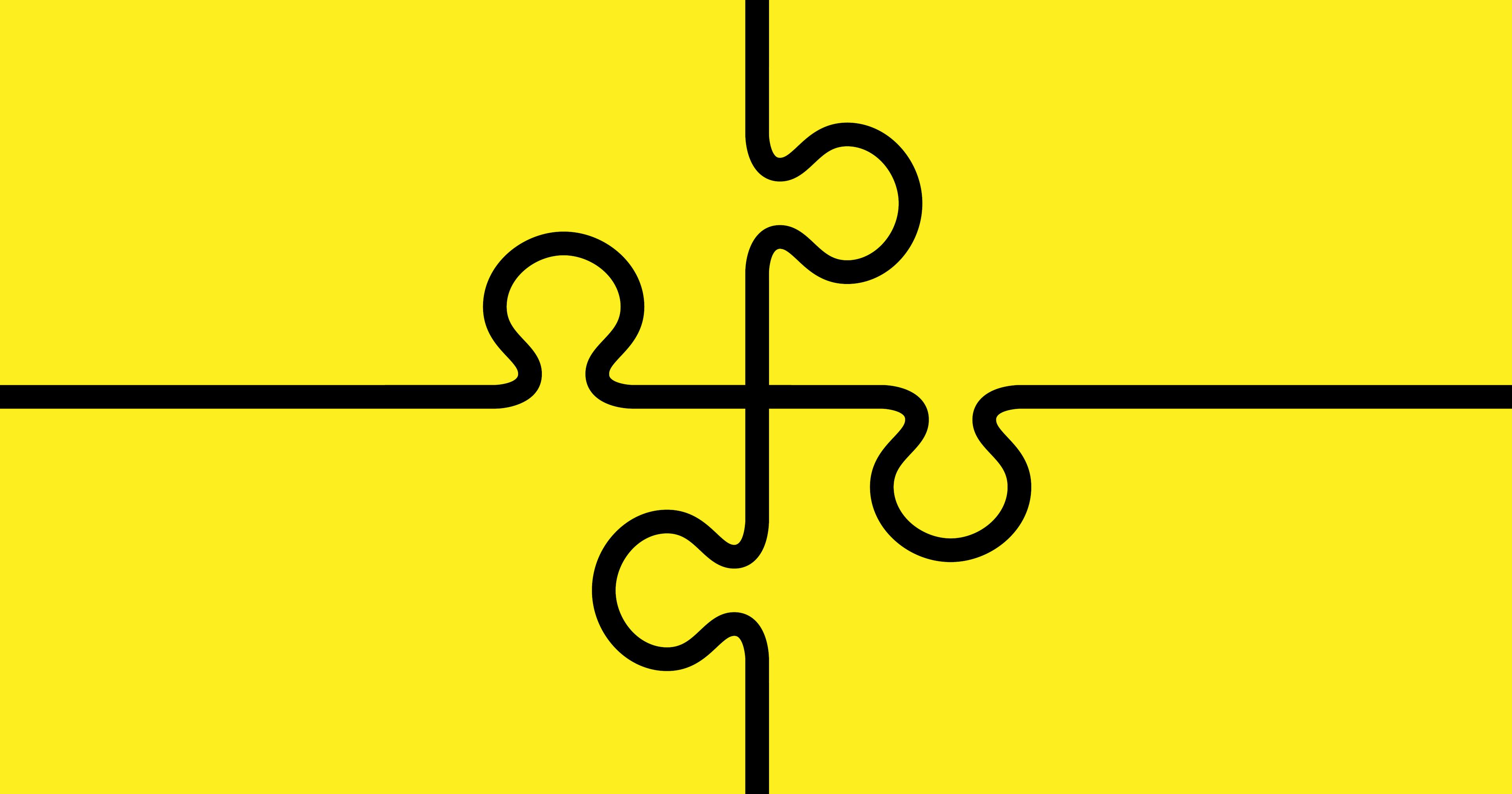 Stylised puzzle pieces image