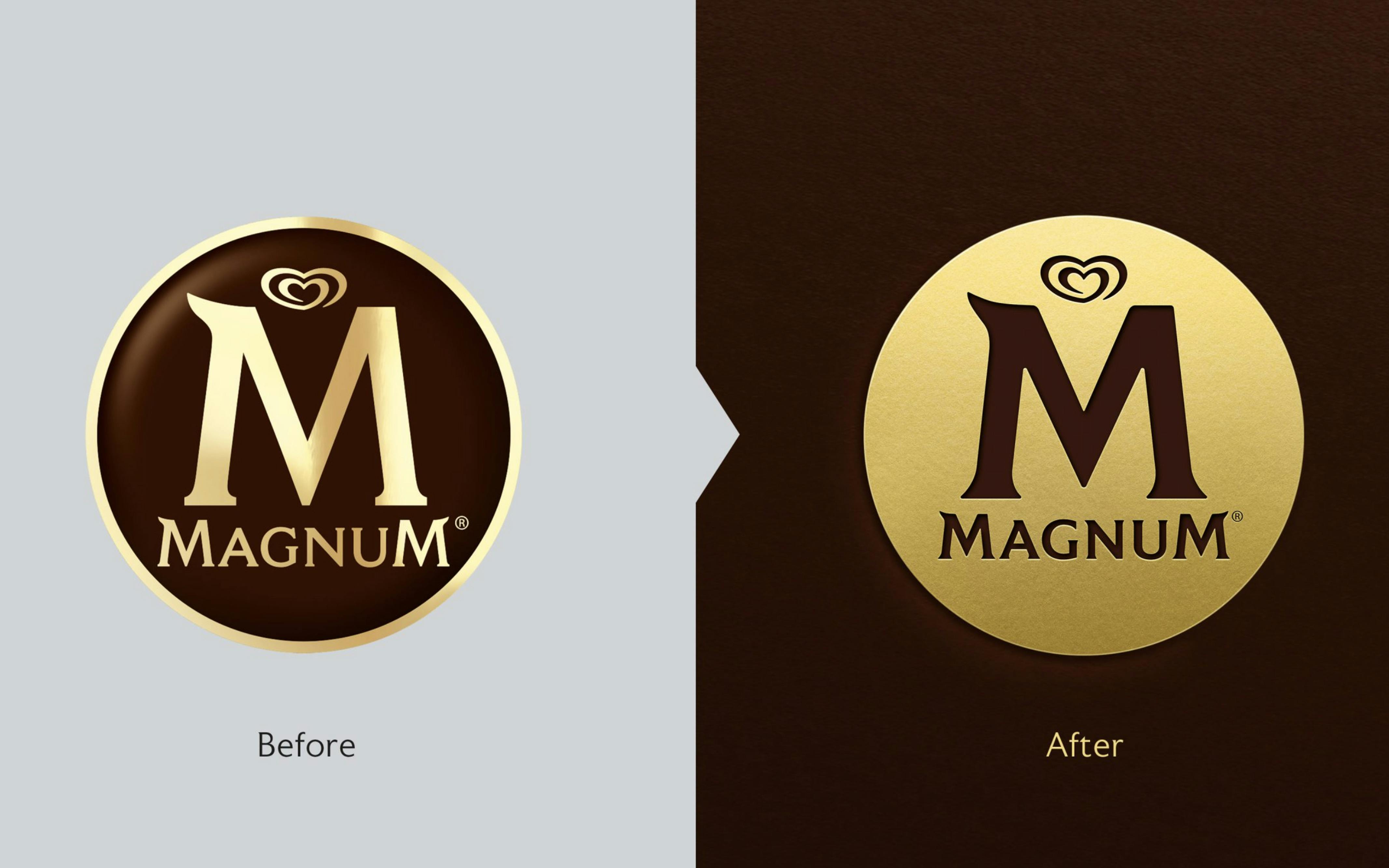 Magnum ice cream branding