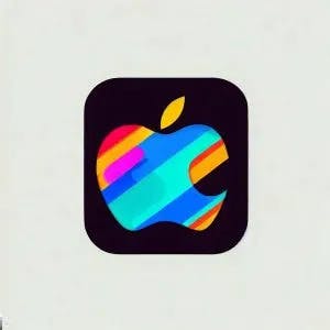 Multicoloured Apple logo