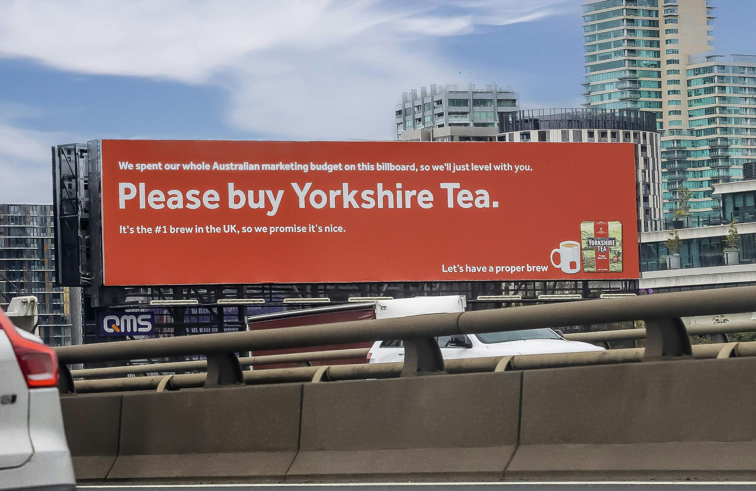 Yorkshire Tea promotional banner