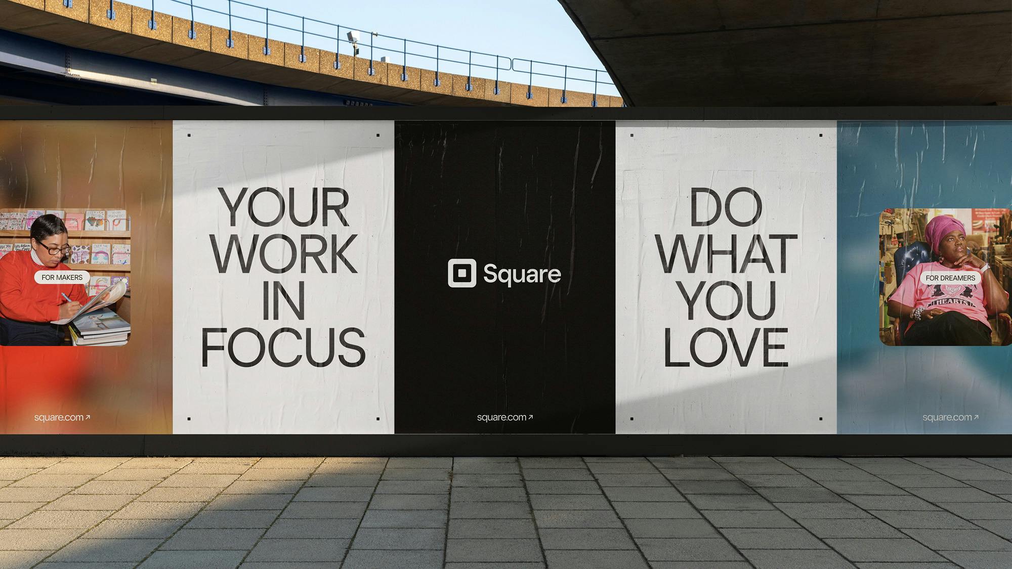 Square promotional advert