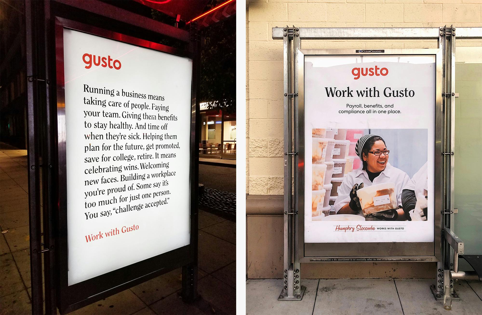 Gusto Promotional Advert