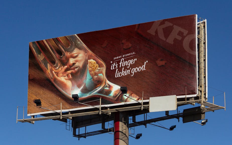 KFC Advertising Sign