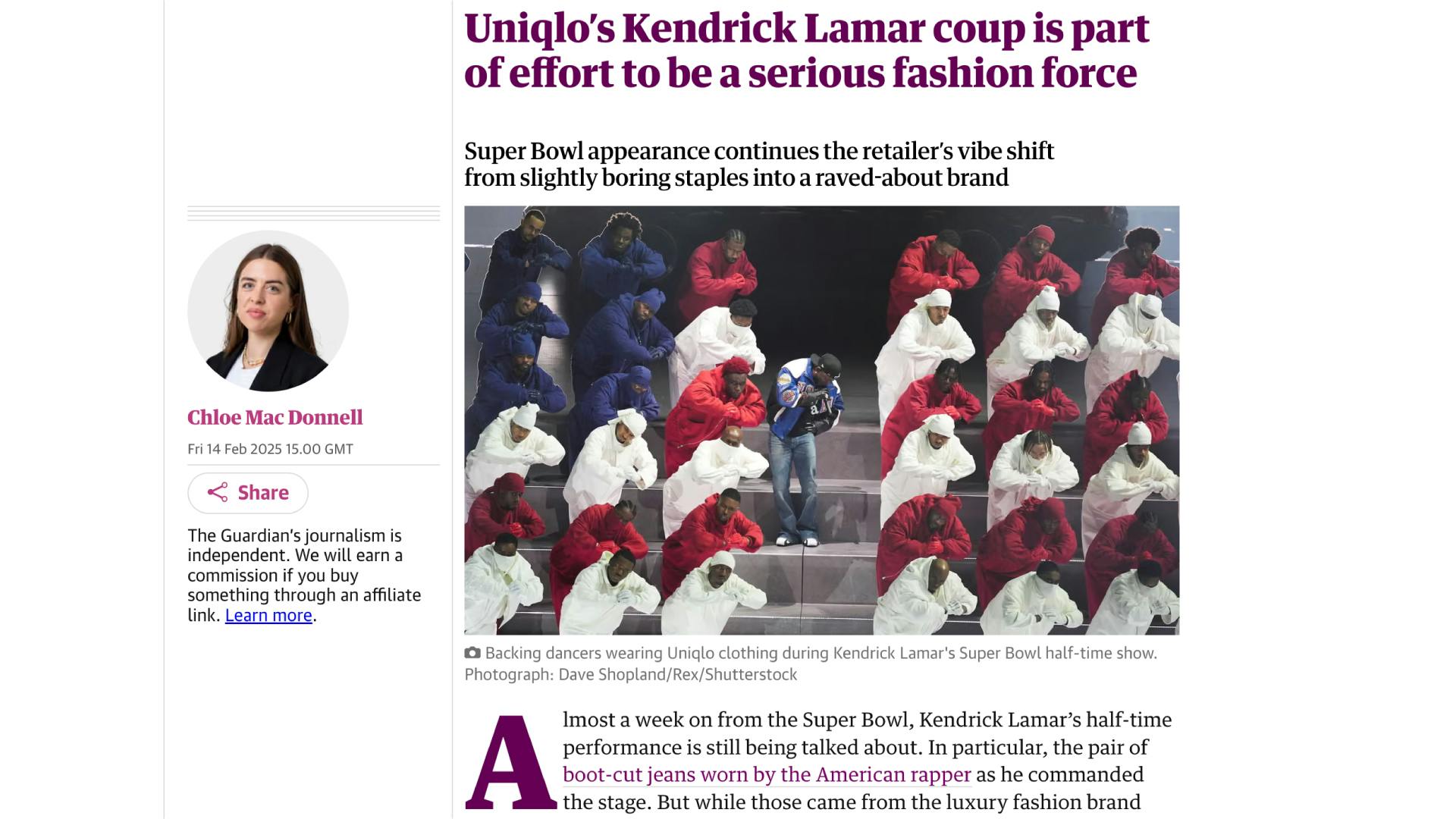 Uniglo Guardian article