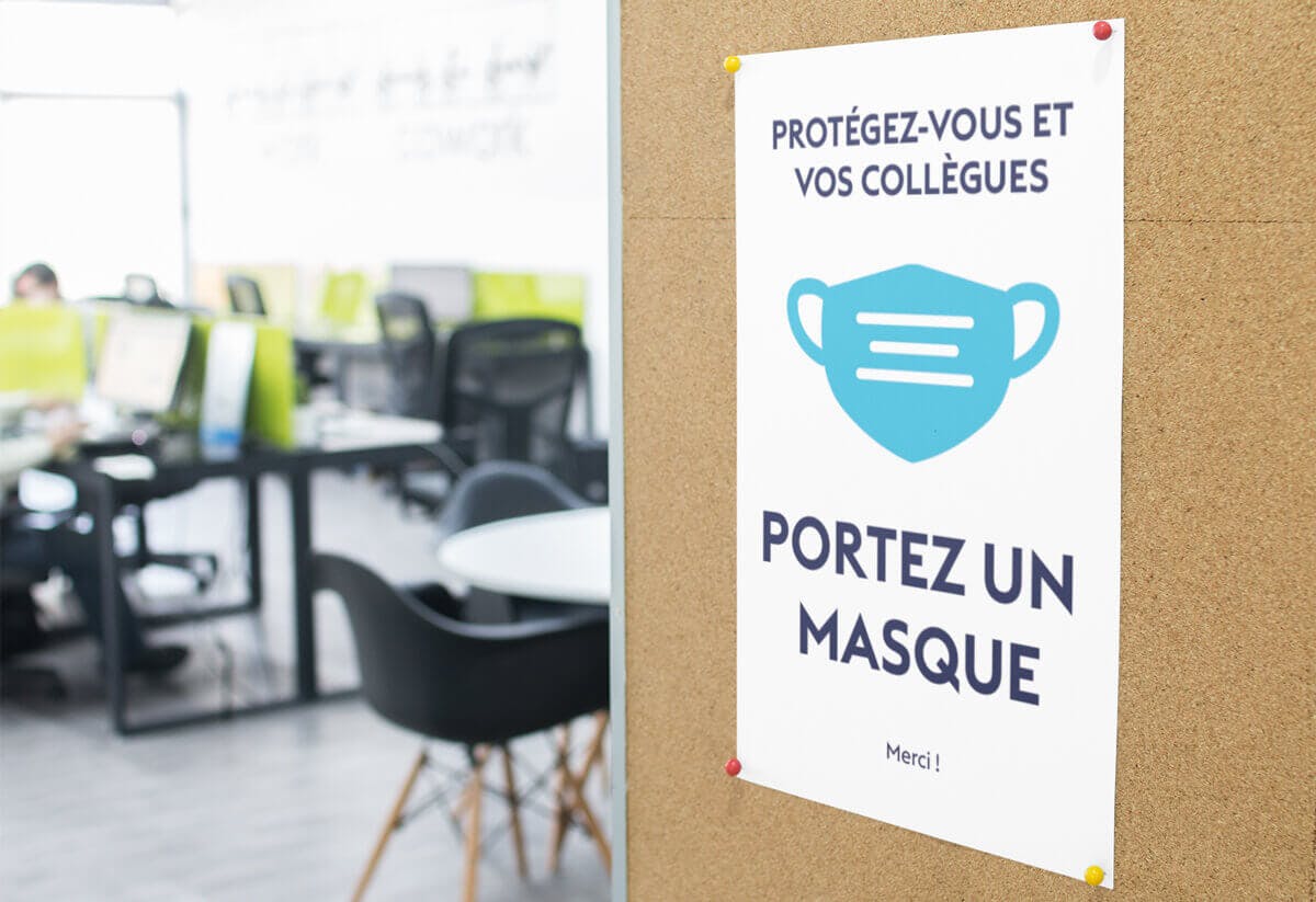 Affiches post-covid à imprimer au bureau