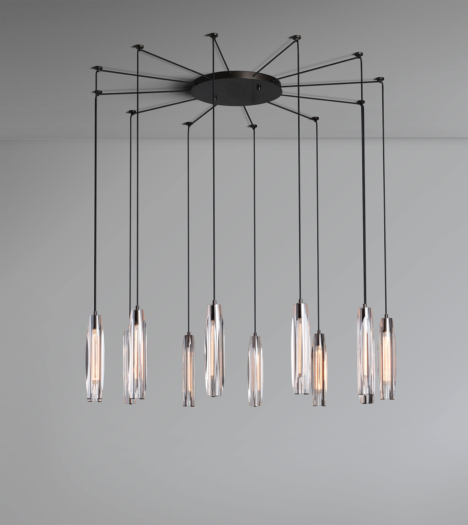 de sousa hughes Jonathan Browning Araignee 12 Light Chandelier 01