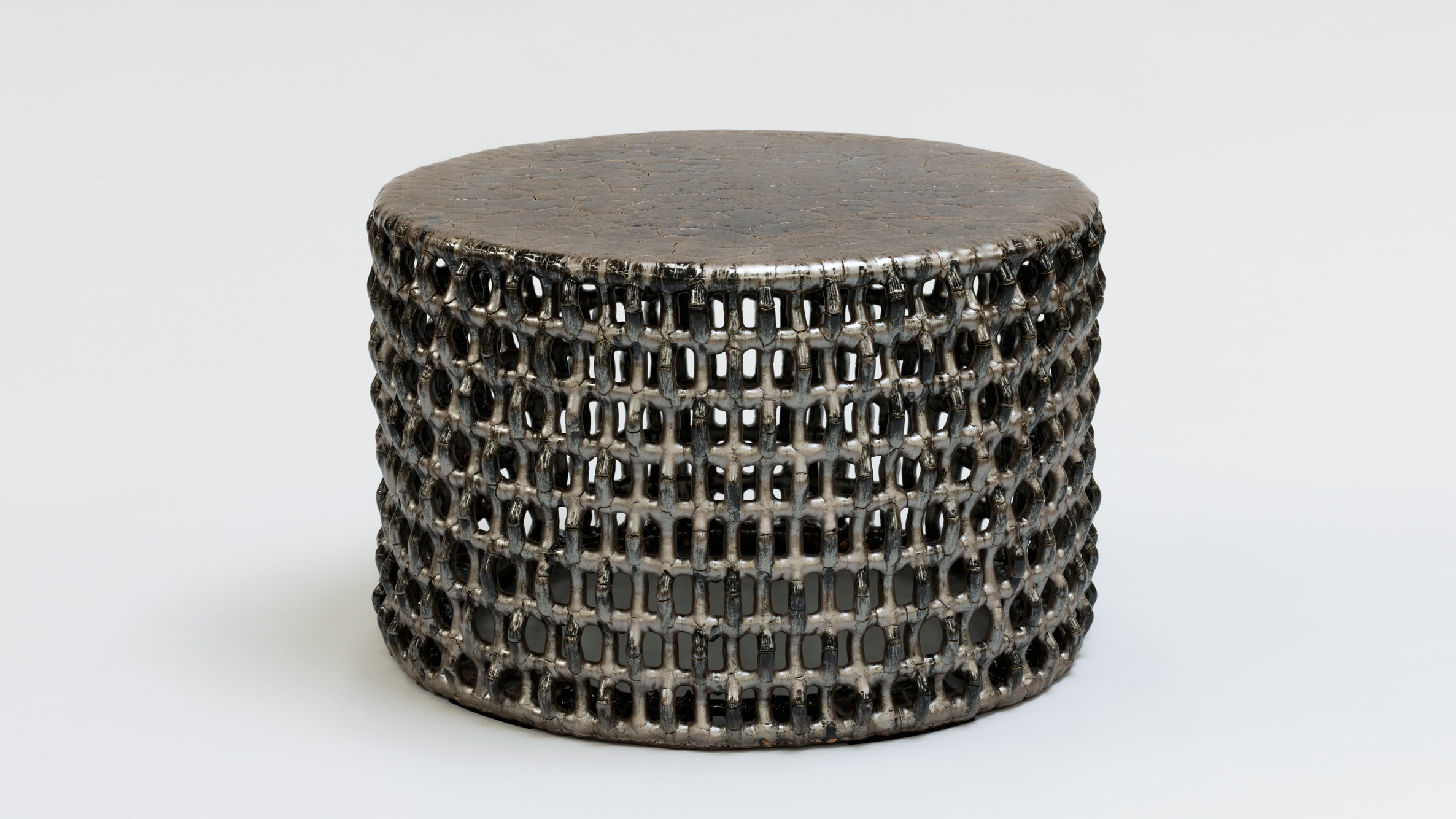 1ItxrqRp35nX de sousa hughes Scott Daniel Design Ceramic Rhombus Table 25x16 Metallic Copper
